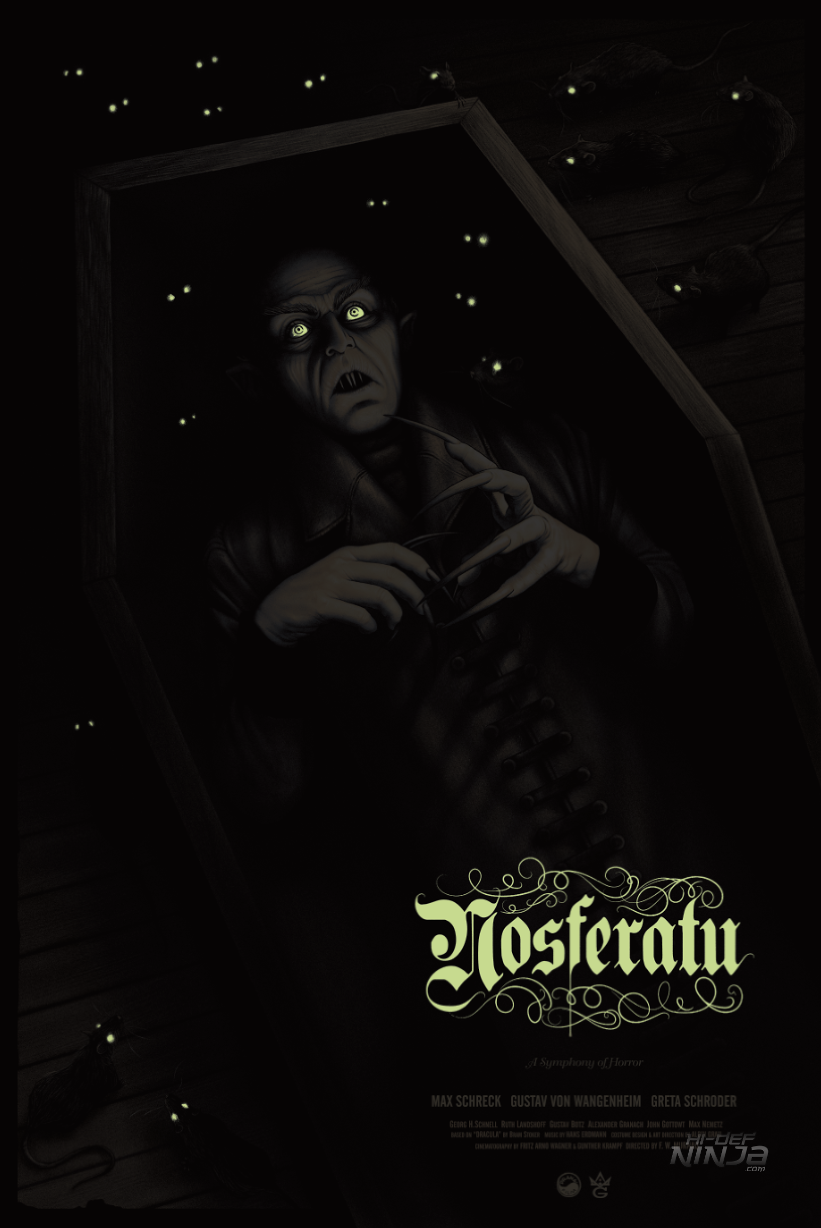 NOSFERATU by Sara Deck is Grey Matter Art's latest poster goes on sale