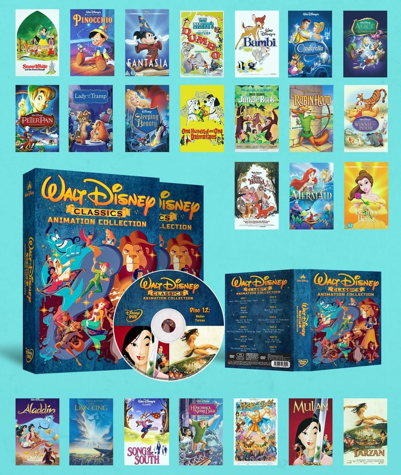Walt Disney Classics Animation Collection - Bank2home.com