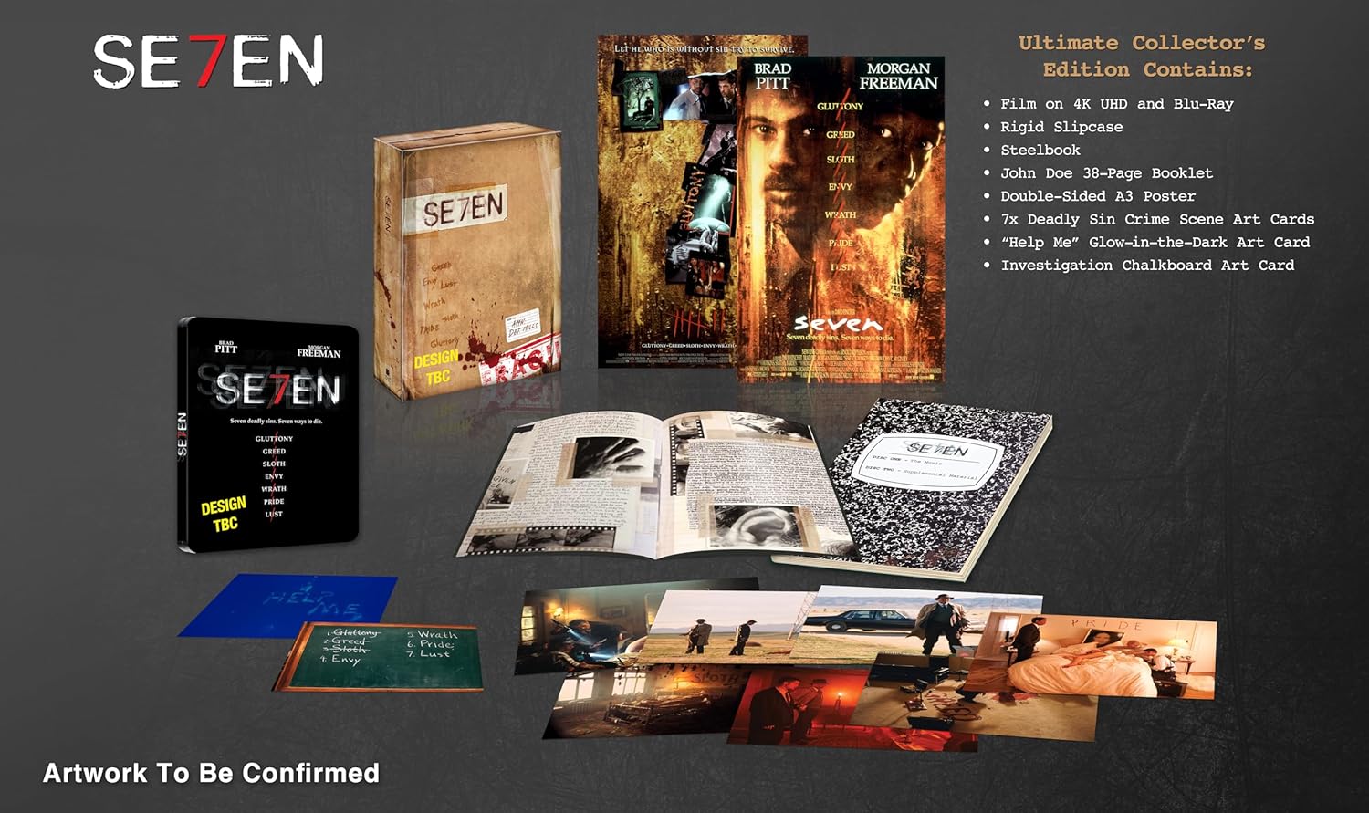Se7en (4K+2D Blu-ray SteelBook) (Ultimate Collector's Edition 