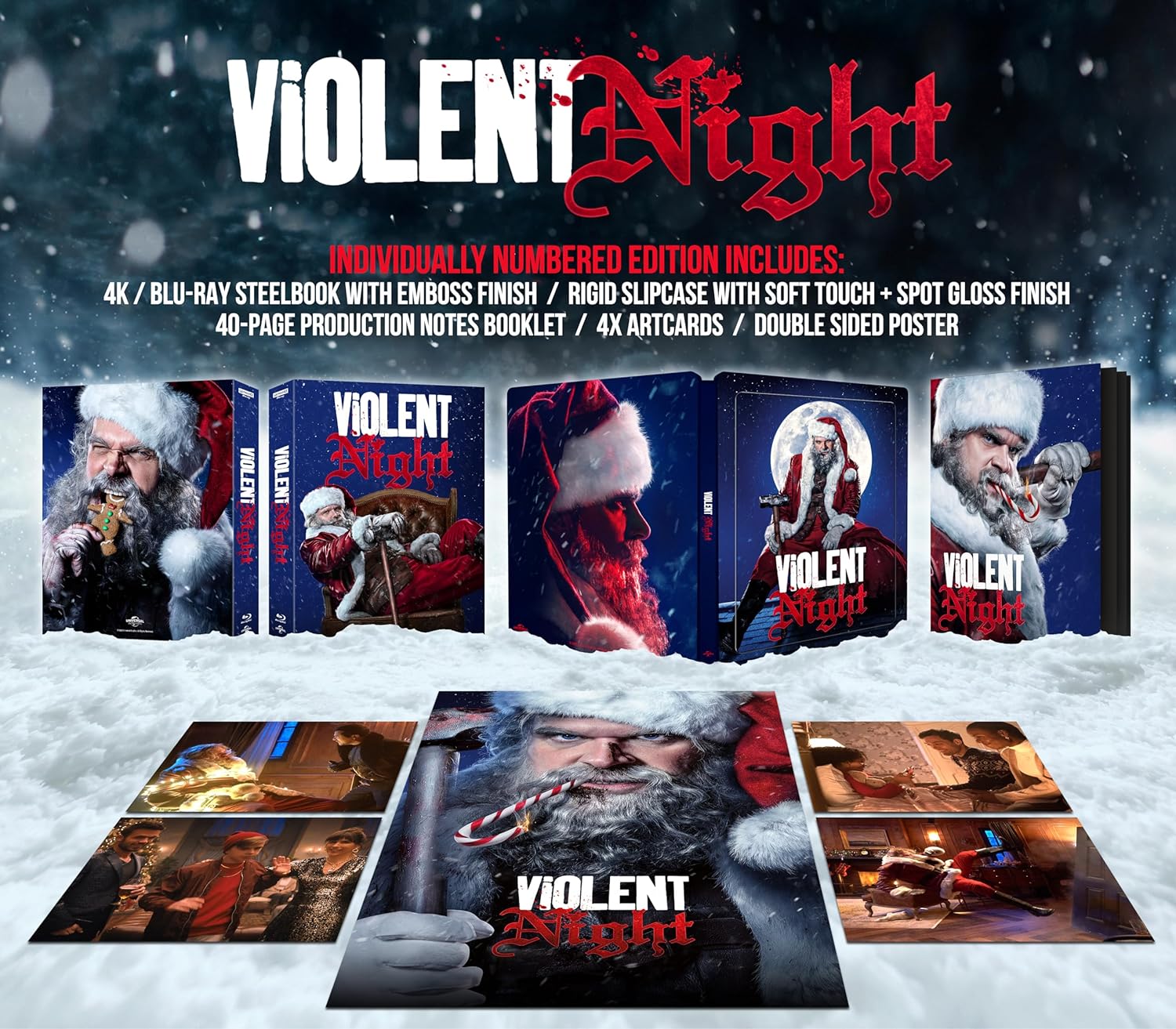 Violent Night (4K+2D Blu-ray SteelBook) (Collector's Edition) [UK
