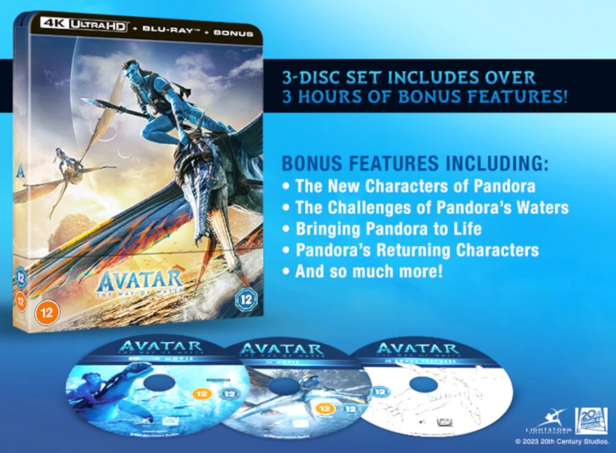 Avatar: The Way of Water 4K and 3D Blu-ray Release Date and