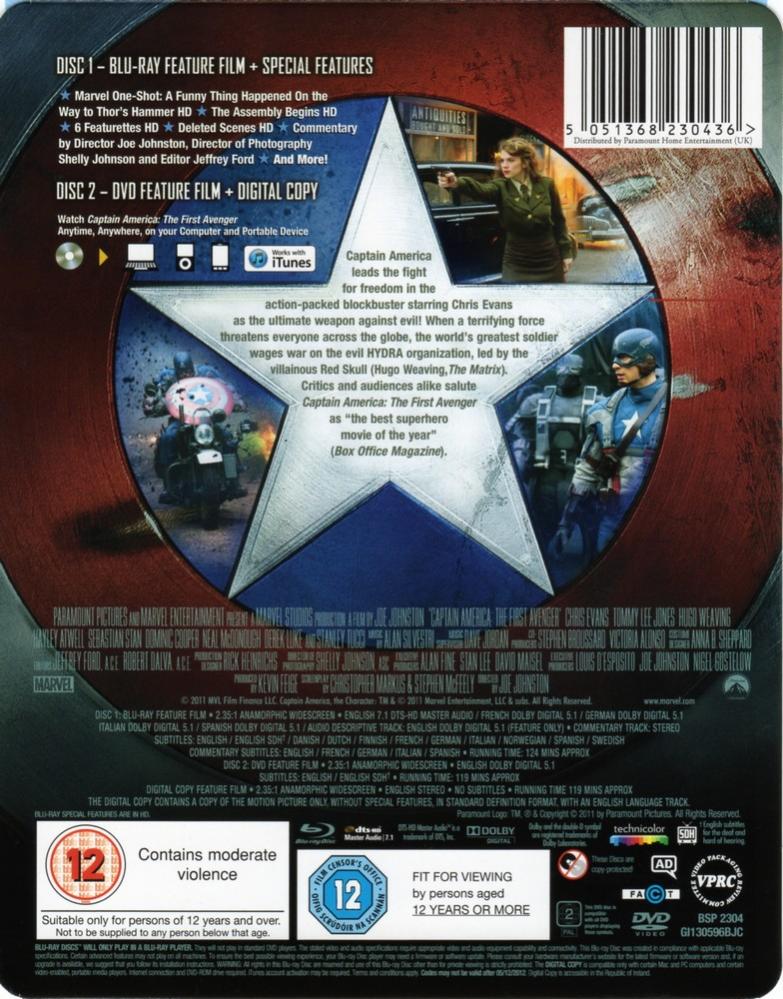 Captain America - The First Avenger (Blu-ray) (SteelBook)-back2.jpg