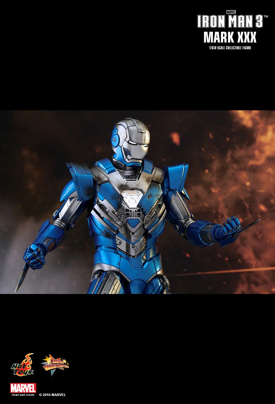 iron man 3 mark 30 blue steel