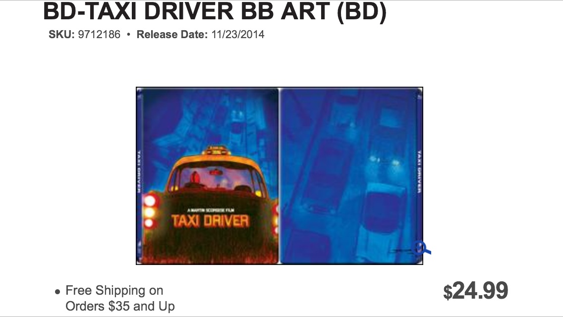 Taxi Driver [Sony Cat Wave] (Blu-ray SteelBook) (Future Shop Exclusive)  [Canada]
