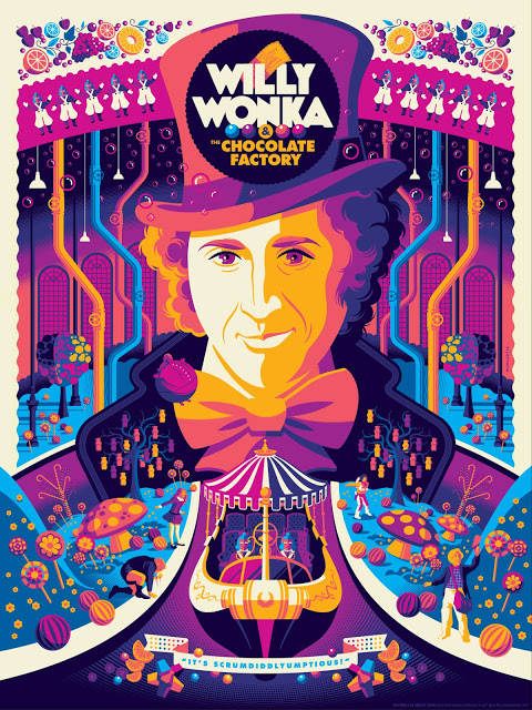 Willy Wonka & The Chocolate Factory by Tom Whalen (Variant).jpg