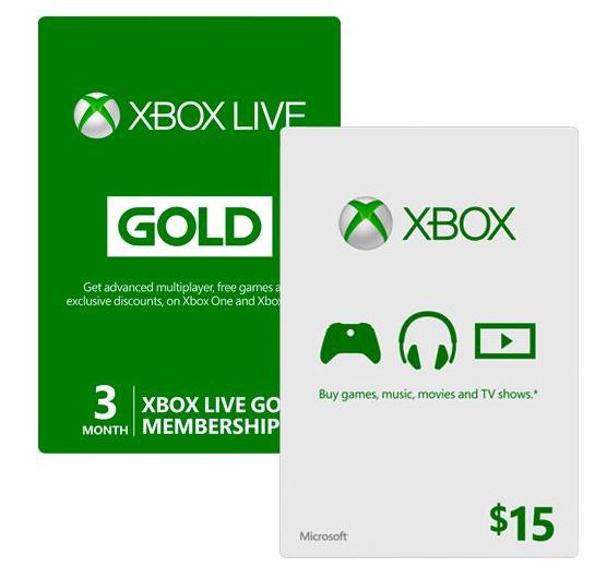 is there a 15 dollar xbox gift card