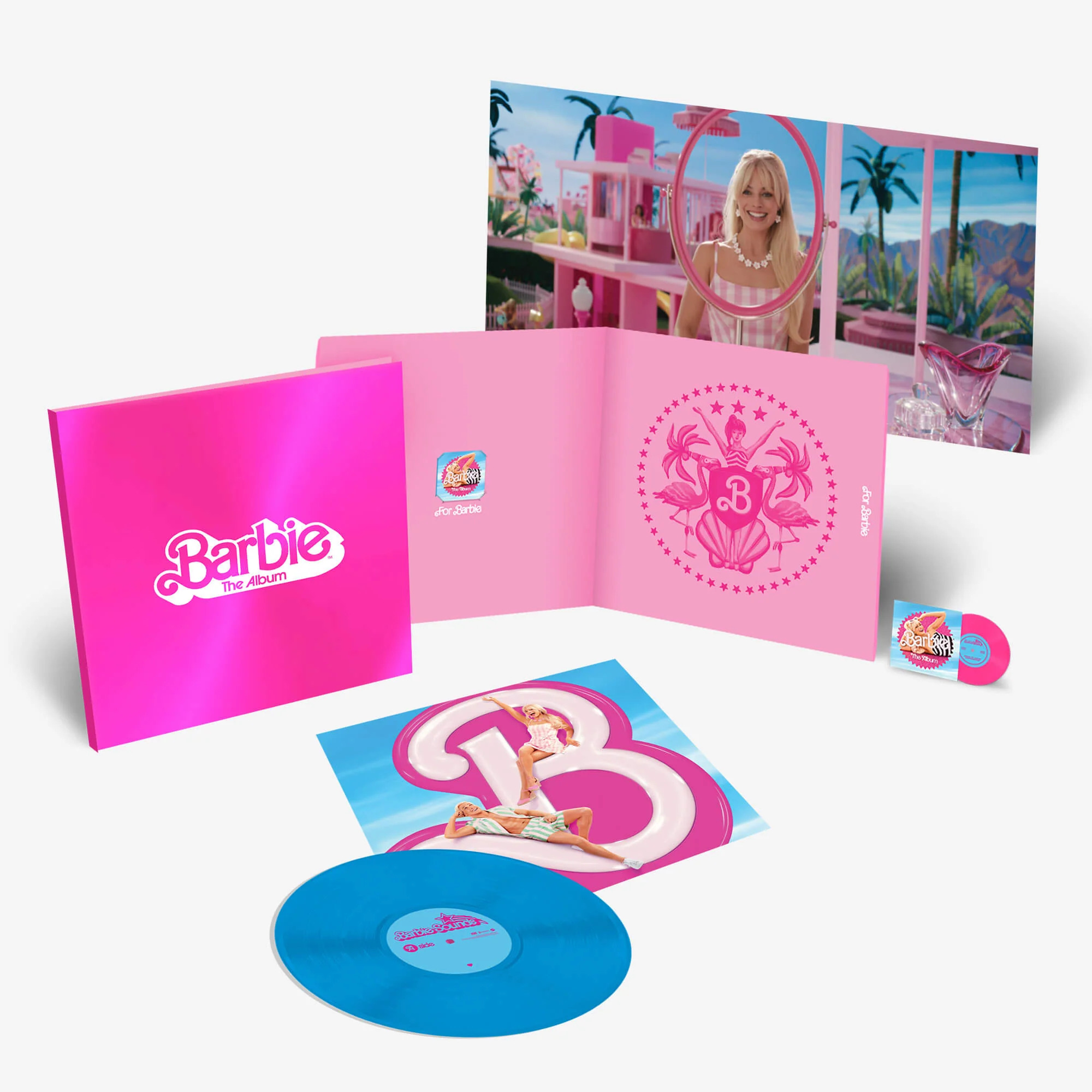 Barbie The Album Soundtrack Walmart Exclusive Clear Pink Splatter Vinyl in Hand