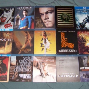 Group pic of all my steelbooks as of Oct. 2011.