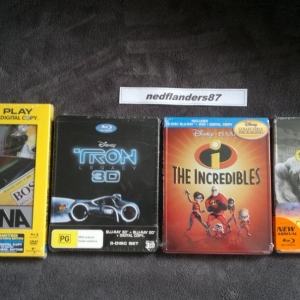 Senna and Tron Australia, The Incredibles CA and John Carter Singapore