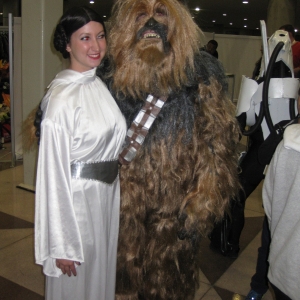 Leia and Chewie