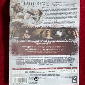Leatherface - Uncut Digibook (Müller Exclusive) - Back
