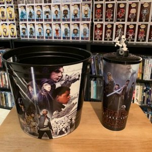 Star Wars Popcorn Tub and Cup with Cup Topper