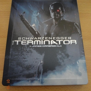The Terminator Play.com Exclusive Embossed Steelbook Front