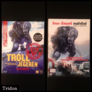 Left to Right: TrollHunter NOR Blu-ray w/ embossed slipcover, TrollHunter TH DVD w/ slipcover.