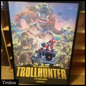 One-of-a-kind TrollHunter 24x36" poster with James Stokoe art (autographed by both Stokoe and TrollHunter director André Ovredal; acquired from the Magnet booth at the 2011 New York Comic-Con).