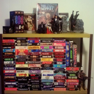 My retro junk. VHS, some old action figures, my prize issue of Heavy Metal. Et Cetera.