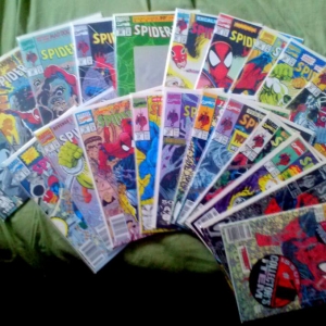 Spider-Man comics (a few not pictured)