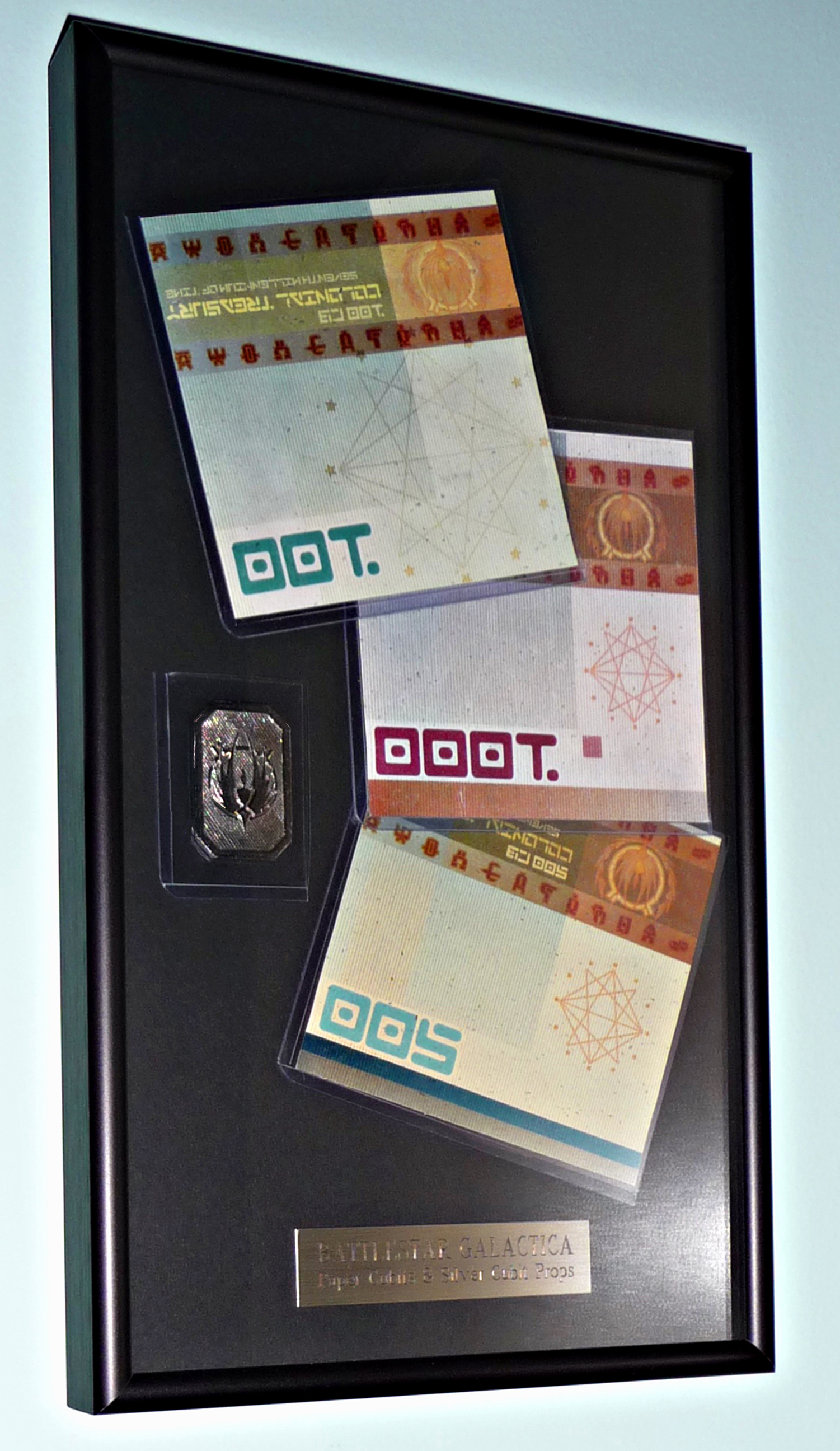 Battlestar Galactica Paper Notes & Metal Cubits Props