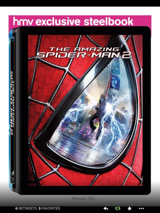 HMV The Amazing Spider-Man 2 Steelbook