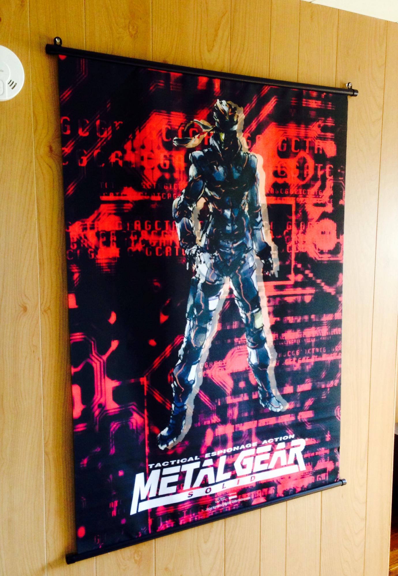 Metal Gear Solid wall scroll - Art by Yoji Shinkawa - 43 1/2" x 31"