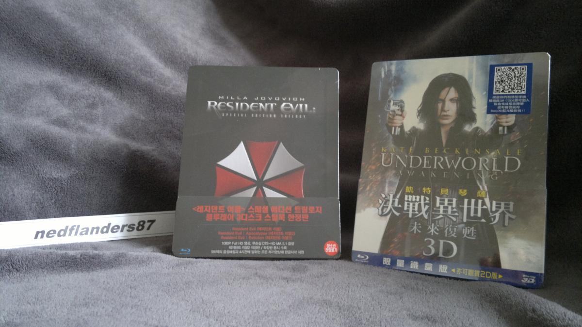 Resident Evil I-III Korea and Underworld Awakening Taiwan