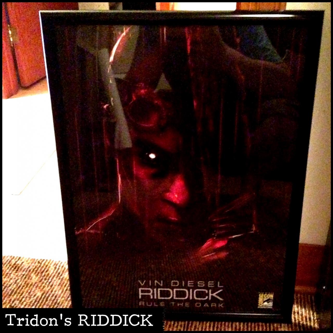 San Diego Comic-Con 2013 exclusive Riddick print (framed).