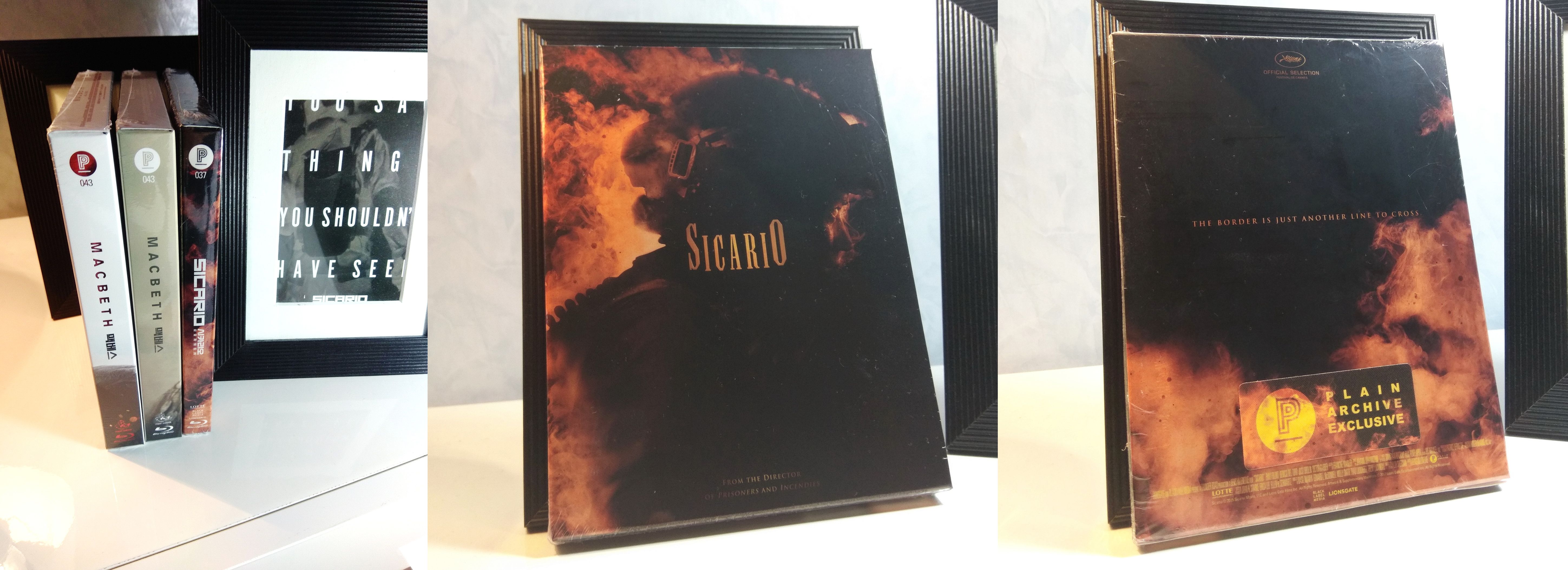 Sicario Plain Archive Korea Slipcover Bluray