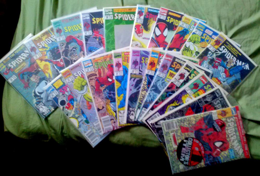 Spider-Man comics (a few not pictured)