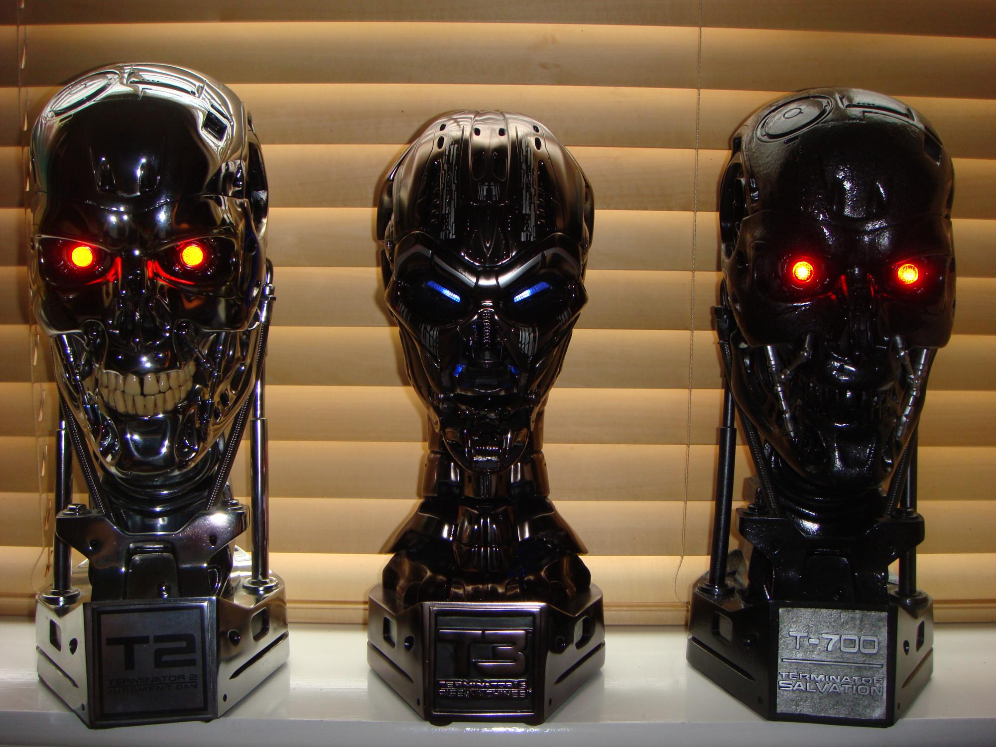 Terminator Endo Skulls by Sideshow Collectibles
T-800    T-X       T-700