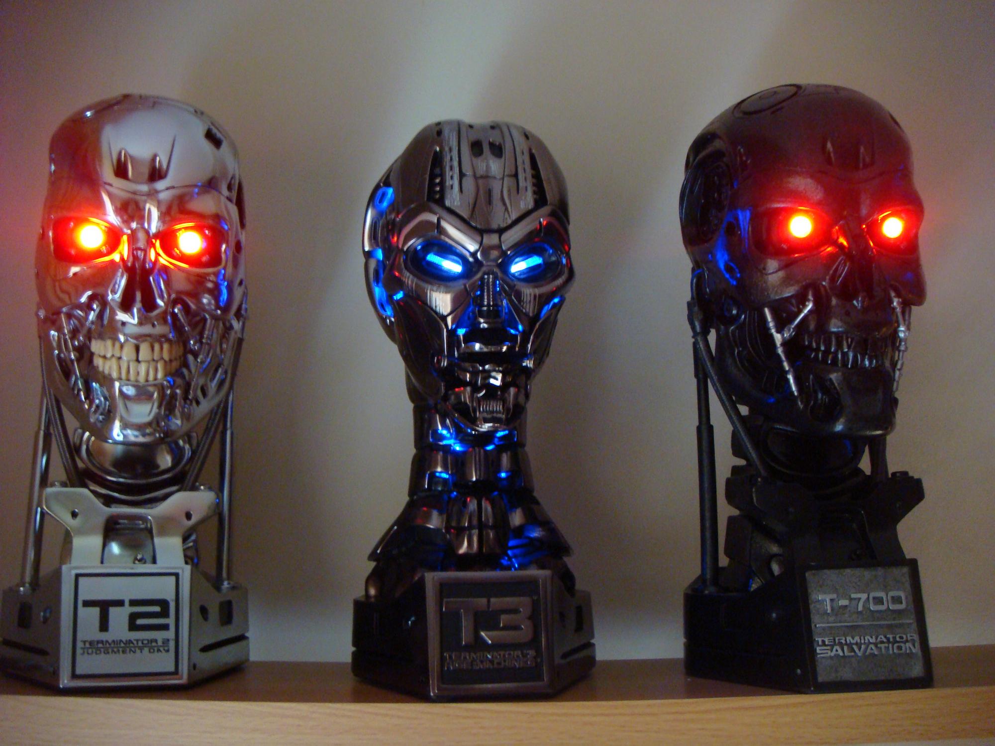 Terminator Endo Skulls by Sideshow Collectibles
T-800    T-X       T-700