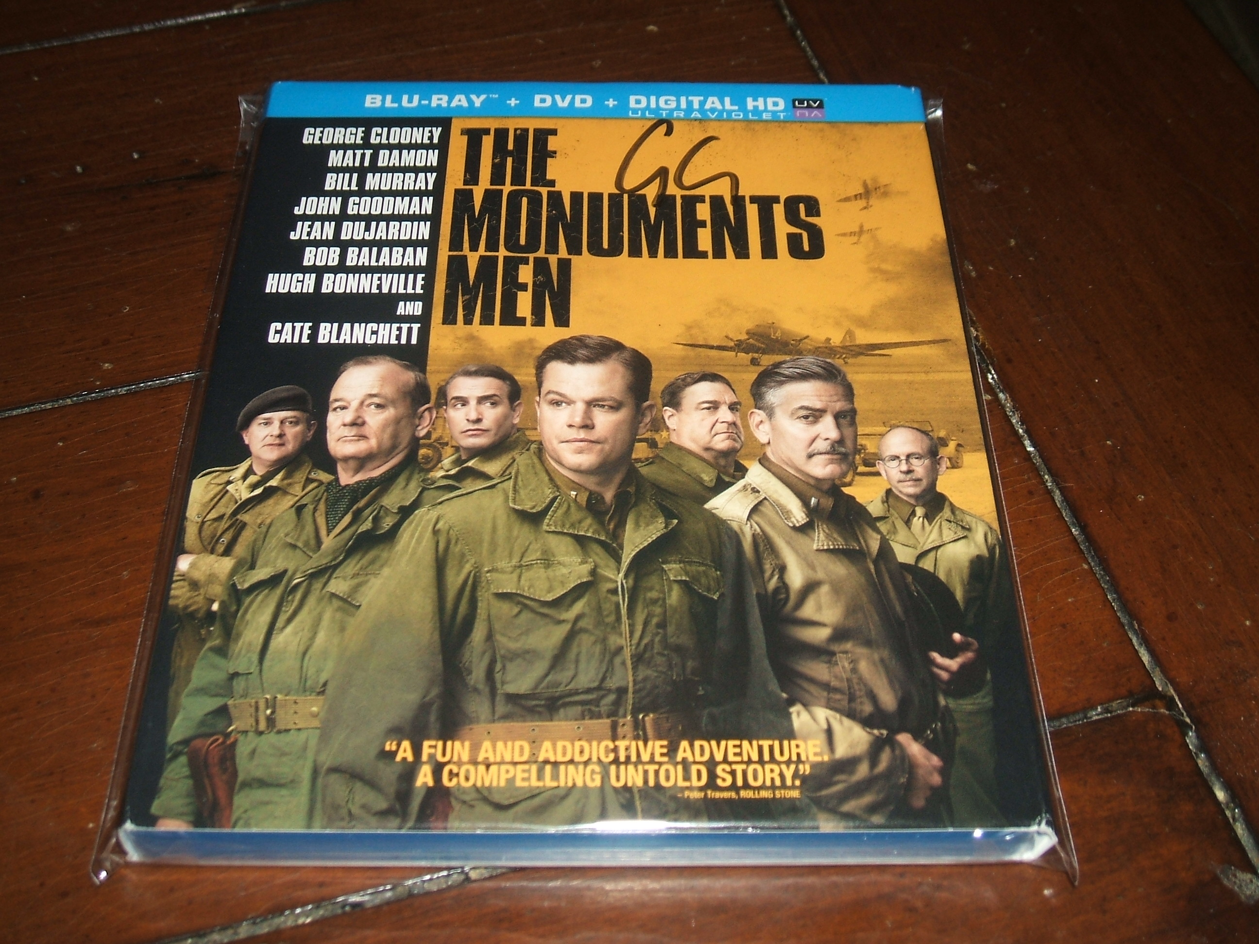 The  Monuments Men, Signed by George Clooney