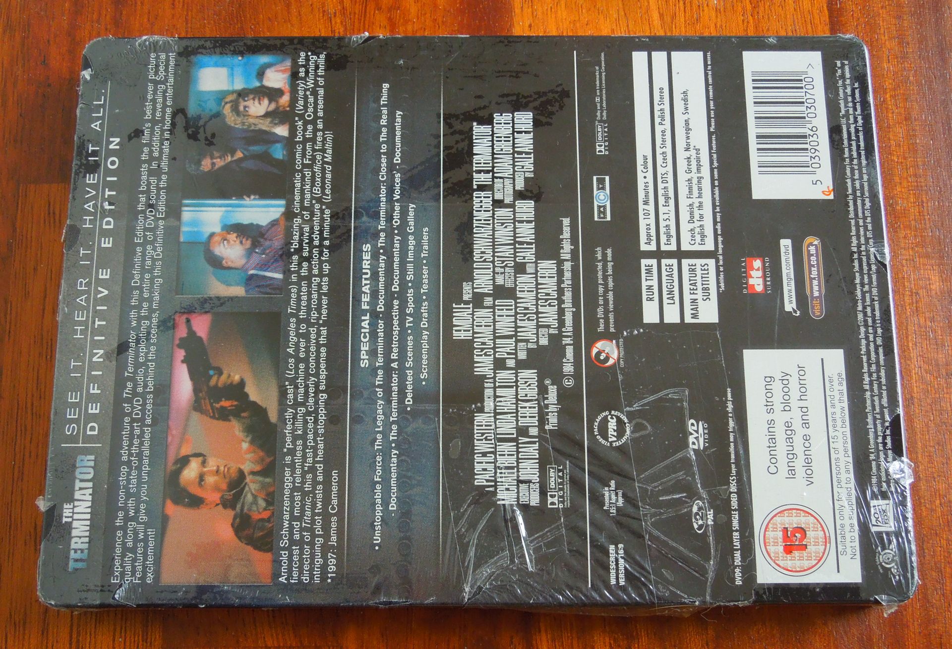 The Terminator DVD UK R