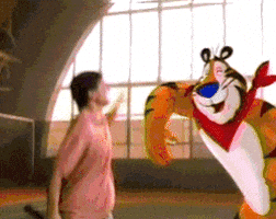 high five tony the tiger GIF