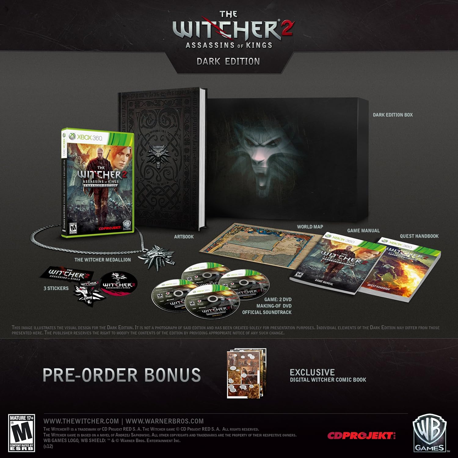 Xbox360 - The Witcher 2: Assassins of Kings Enhanced Edition - Dark Edition