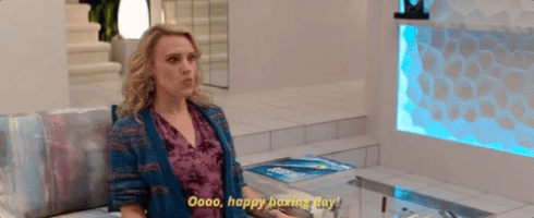 kate mckinnon happy boxing day GIF by Rough Night Movie