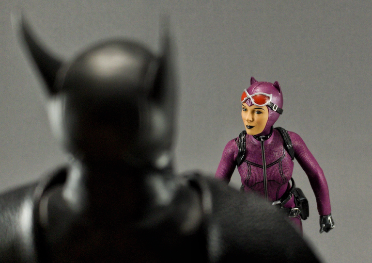 mezco catwoman purple