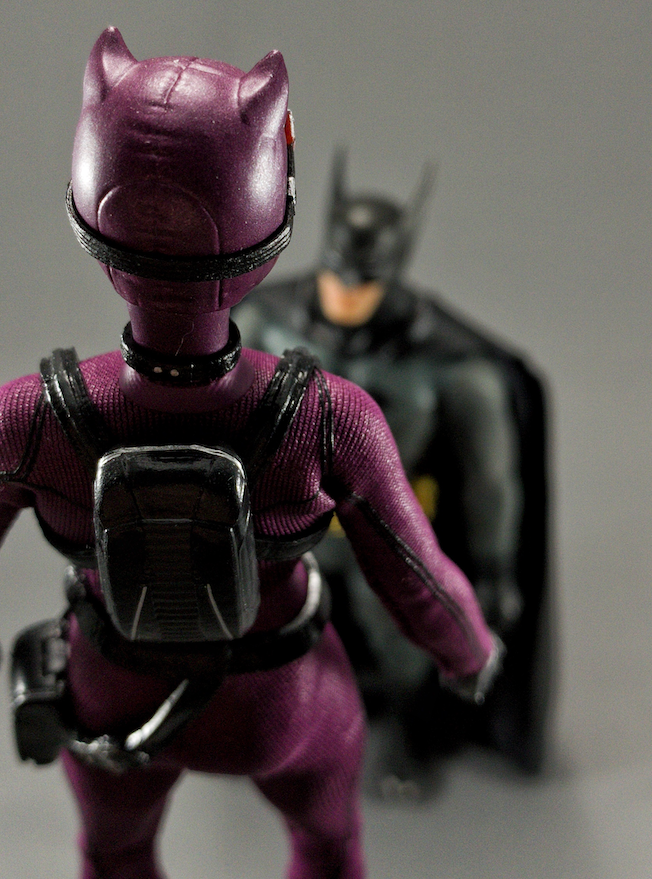 mezco catwoman purple